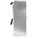vidaXL postaláda tárolóval Fekete 30 x 20 x 55 cm Horganyzott acél