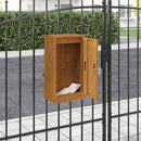 vidaXL postaláda Rozsdás 30 x 23 x 55 cm időjárásálló acél