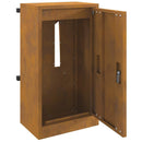 vidaXL postaláda Rozsdás 30 x 23 x 55 cm időjárásálló acél