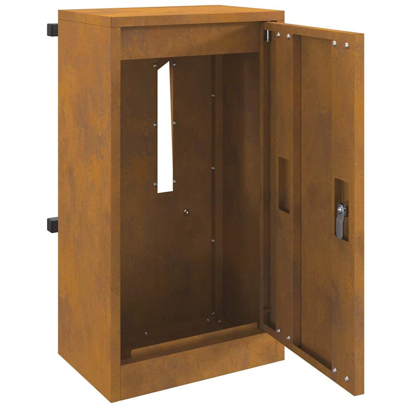 vidaXL postaláda Rozsdás 30 x 23 x 55 cm időjárásálló acél