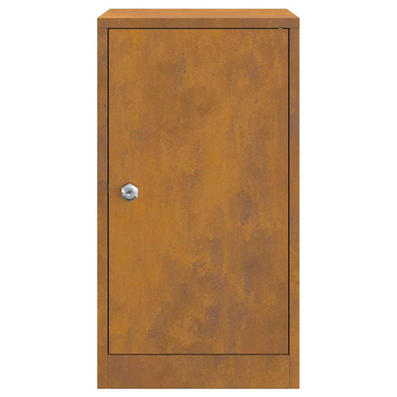 vidaXL postaláda Rozsdás 30 x 23 x 55 cm időjárásálló acél