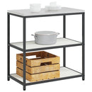 vidaXL Konyhai Tárolás HATTEM Fehér 90 x 50 x 92 cm Acél
