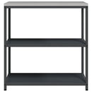 vidaXL Konyhai Tárolás HATTEM Antracitszürke 90 x 50 x 92 cm Acél