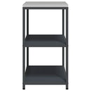 vidaXL Konyhai tárolópolc polcokkal tárolóval Antracit Acél