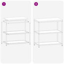vidaXL Konyhai polcrendszer HATTEM Ezüst 90 x 50 x 92 cm Acél