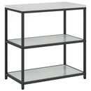 vidaXL Konyhai polcrendszer HATTEM Ezüst 90 x 50 x 92 cm Acél