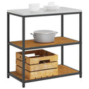 vidaXL Konyhai polcrendszer HATTEM Rozsdás 90 x 50 x 92 cm Acél