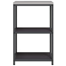 vidaXL Konyhai Tárolás HATTEM Fekete 60 x 50 x 92 cm Acél