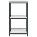 vidaXL Konyhai tárolópolc polcokkal tárolóval Fehér Acél