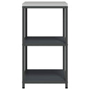 vidaXL Konyhai tárolópolc polcokkal tárolóval Antracit Acél