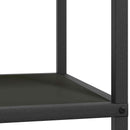vidaXL Konyhai Tárolás polcokkal tárolóval Fekete 40 x 50 x 92 cm Acél