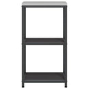 vidaXL Konyhai tárolópolc polcokkal tárolóval Fekete Acél