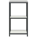 vidaXL Konyhai Tárolás HATTEM Fehér 40 x 50 x 92 cm Acél