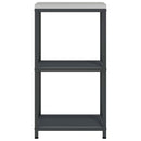 vidaXL Konyhai Tárolás HATTEM Antracitszürke 40 x 50 x 92 cm Acél