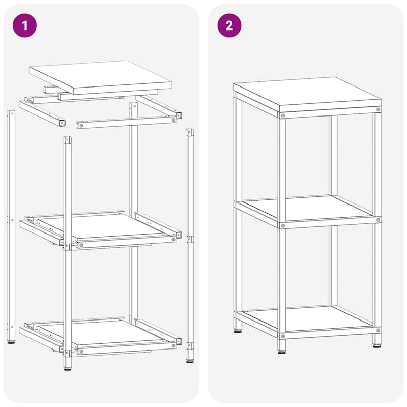 vidaXL Konyhai tárolópolc polcokkal tárolóval Olívazöld Acél