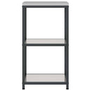 vidaXL Konyhai tárolópolc polcokkal tárolóval Ezüst Rozsdamentes acél