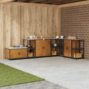 vidaXL Konyhai Tárolás HATTEM Rozsdás 40 x 50 x 92 cm Acél