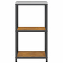 vidaXL Konyhai tárolópolc polcokkal tárolóval Rozsdás Viharvert acél