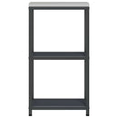 vidaXL Konyhai tárolópolc polcokkal tárolóval Antracit Acél