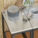 vidaXL Konyhai Tárolás HATTEM Rozsdás 30 x 50 x 92 cm Acél
