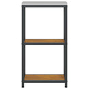 vidaXL Konyhai Tárolás HATTEM Rozsdás 30 x 50 x 92 cm Acél