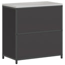 vidaXL Konyhai Tárolás HATTEM Fekete 90 x 50 x 92 cm Acél