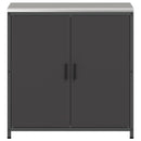 vidaXL Konyhai Tárolás HATTEM Fekete 90 x 50 x 92 cm Acél