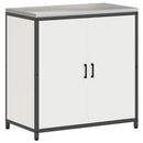 vidaXL Konyhai Tárolás HATTEM Fehér 90 x 50 x 92 cm Acél