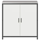 vidaXL Konyhai Tárolás HATTEM Fehér 90 x 50 x 92 cm Acél