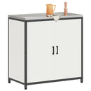 vidaXL Konyhai Tárolás HATTEM Fehér 90 x 50 x 92 cm Acél