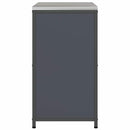 vidaXL Konyhai tárolószekrény polcokkal tárolóval Antracit Acél