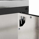 vidaXL Konyhai tárolószekrény polcokkal Ezüst Rozsdamentes acél