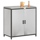 vidaXL Konyhai Tárolás HATTEM Ezüst 90 x 50 x 92 cm Acél