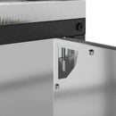 vidaXL Konyhai tárolószekrény polcokkal ajtóval Ezüst Horganyzott acél