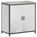 vidaXL Konyhai Tárolás HATTEM Ezüst 90 x 50 x 92 cm Acél