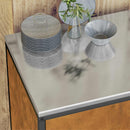 vidaXL Konyhai Tárolás HATTEM Rozsdás 90 x 50 x 92 cm Acél