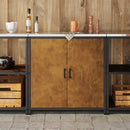 vidaXL Konyhai Tárolás HATTEM Rozsdás 90 x 50 x 92 cm Acél