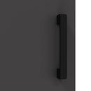 vidaXL Konyhai tárolószekrény polcokkal tárolóval ajtóval Fekete Acél