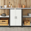 vidaXL Konyhai Tárolás HATTEM Fehér 60 x 50 x 92 cm Acél