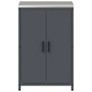 vidaXL Konyhai Tárolás HATTEM Antracitszürke 60 x 50 x 92 cm Acél