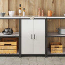 vidaXL Konyhai Tárolás HATTEM Ezüst 60 x 50 x 92 cm Acél