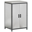 vidaXL Konyhai Tárolás HATTEM Ezüst 60 x 50 x 92 cm Acél