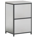 vidaXL Konyhai Tárolás HATTEM Ezüst 60 x 50 x 92 cm Acél