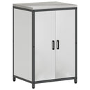 vidaXL Konyhai Tárolás HATTEM Ezüst 60 x 50 x 92 cm Acél