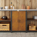 vidaXL Konyhai Tárolás HATTEM Rozsdás 60 x 50 x 92 cm Acél
