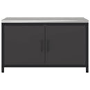 vidaXL Konyhai Tárolás HATTEM Fekete 90 x 50 x 53 cm Acél