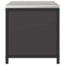 vidaXL Konyhai Tárolás HATTEM Fekete 90 x 50 x 53 cm Acél