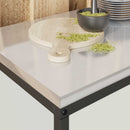 vidaXL Konyhai Tárolás HATTEM Fehér 90 x 50 x 53 cm Acél