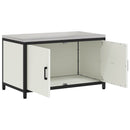 vidaXL Konyhai Tárolás HATTEM Fehér 90 x 50 x 53 cm Acél