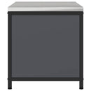 vidaXL Konyhai tárolószekrény polcokkal tárolóval Antracit Acél